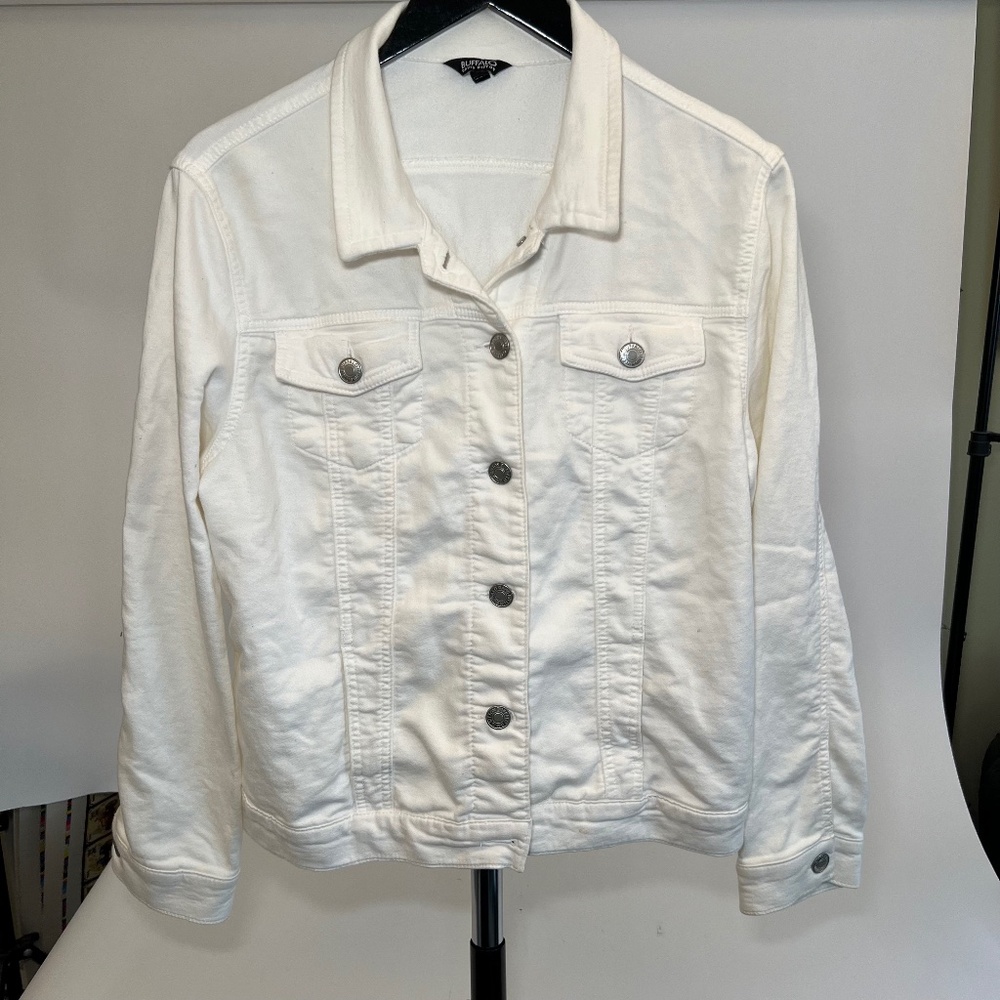 Buffalo David Bitton Womens Button Down With Metal Buttons Size Large
